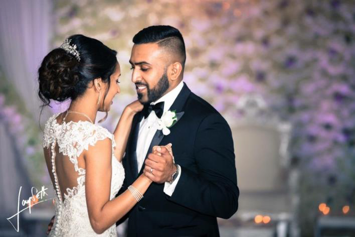 Bride and groom's first dance.