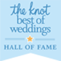 Here's an alt tag for the image: The Knot Best of Weddings Hall of Fame