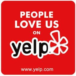 Here's an alt tag for the image: `Yelp reviews: People love us!`